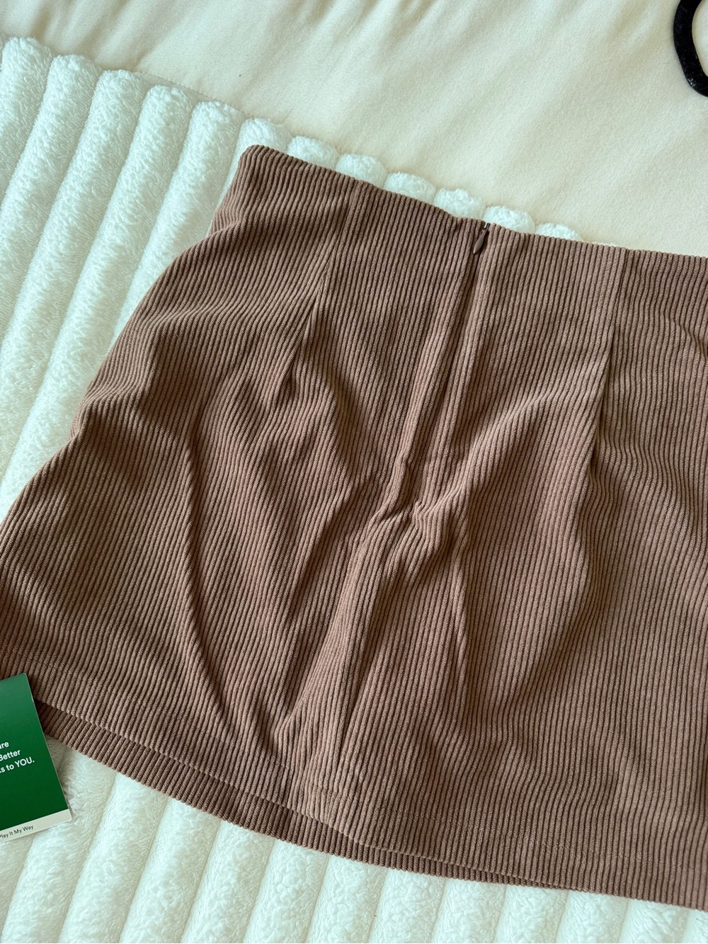 NWT HALARA High Waisted 2-in-1 A Line Mini Corduroy Casual Skirt - Picture 11 of 11